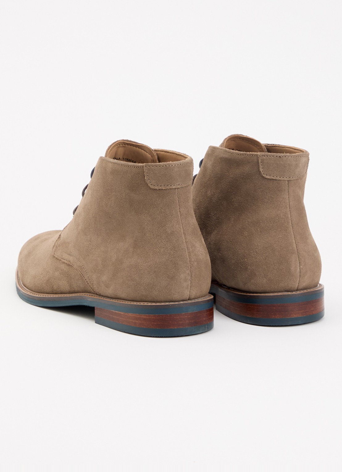 Dune London Millers veterboot van leer - achterkant 4 donkerbeige