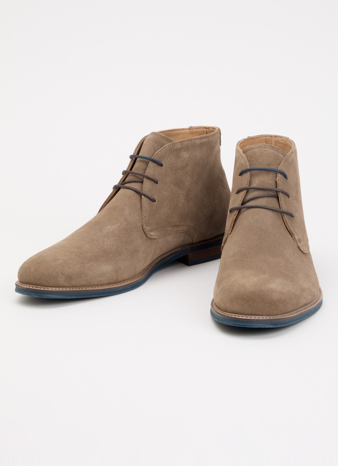 Dune London Millers veterboot van leer - detail 2 donkerbeige