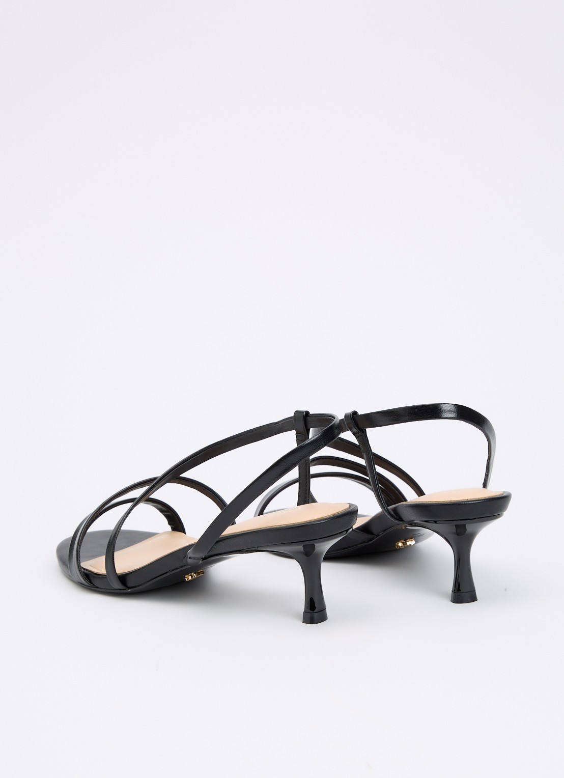 Dune London Movement slingback van leer  - achterkant zwart