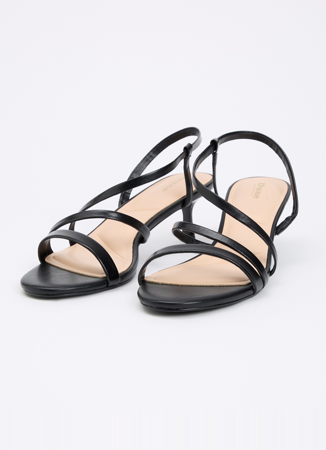 Dune London Movement slingback van leer  - detail 3 zwart