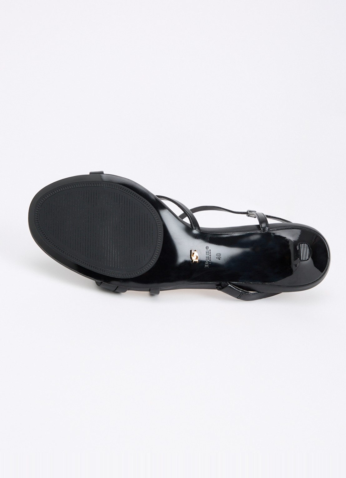 Dune London Movement slingback van leer  - detail 5 zwart