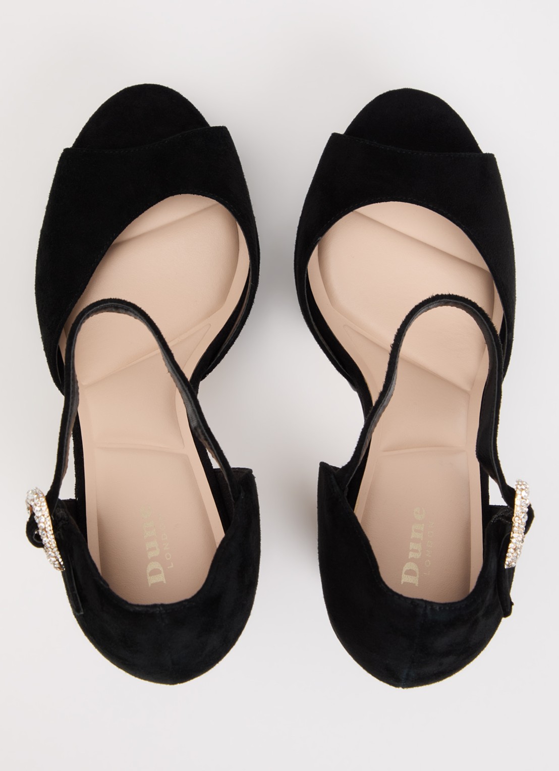 Dune London Myans sandalette van leer - detail 2 zwart