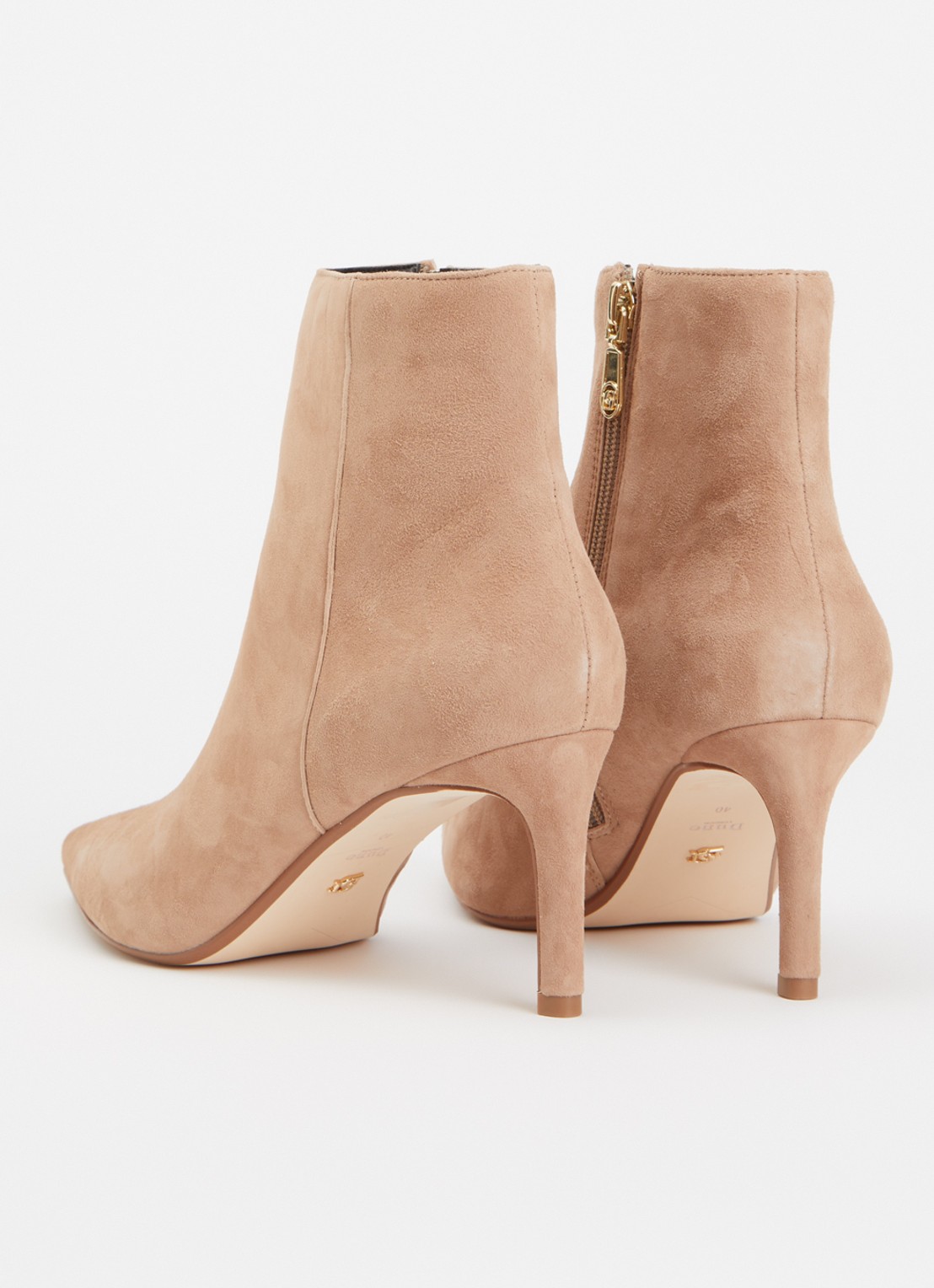 Dune London Obsessively enkellaarsje van suède - achterkant beige