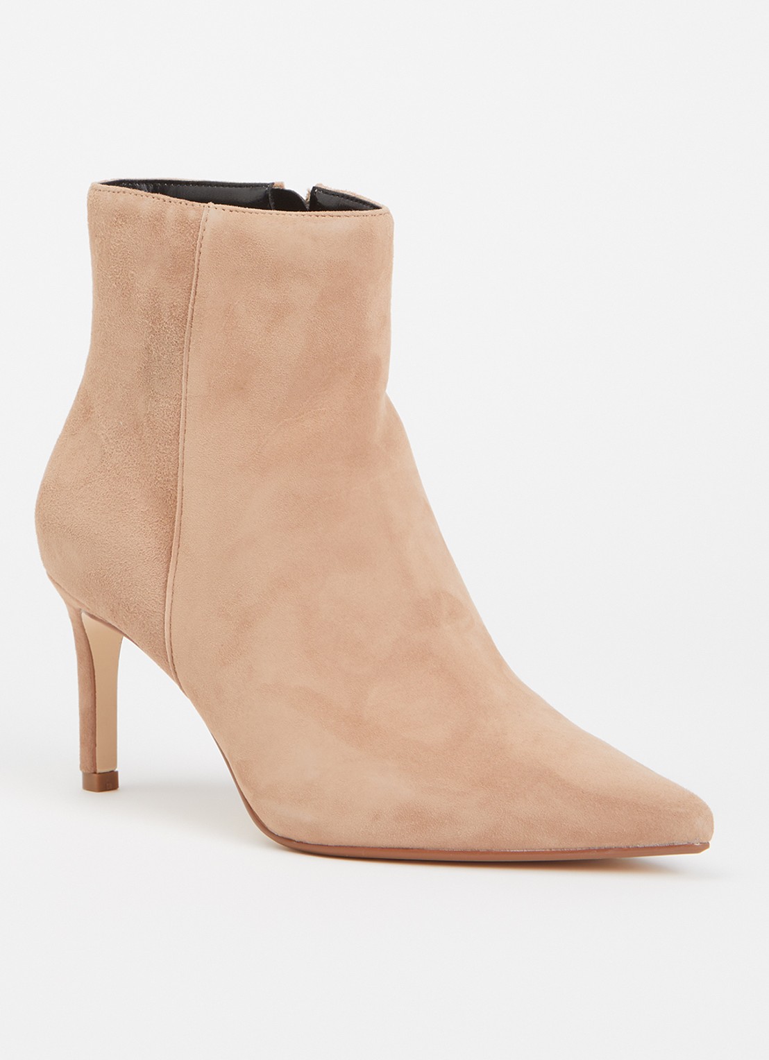 Dune London Obsessively enkellaarsje van suède - voorkant 2 beige