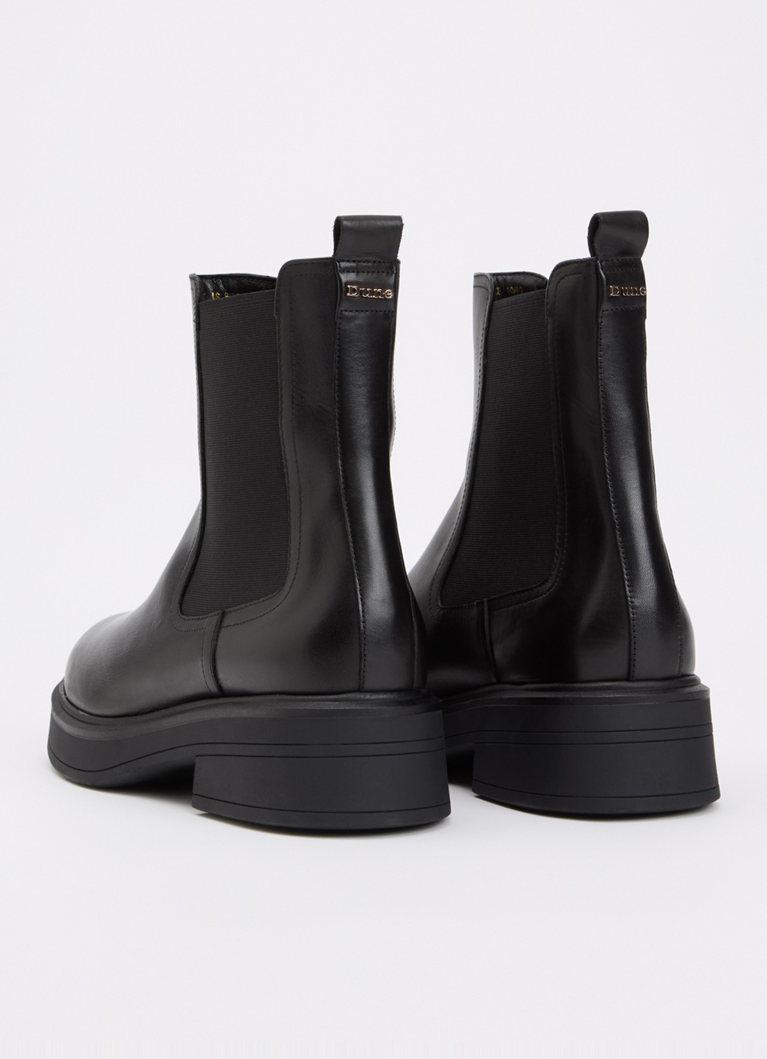 Dune London Palomie chelsea boot van leer - achterkant 4 zwart