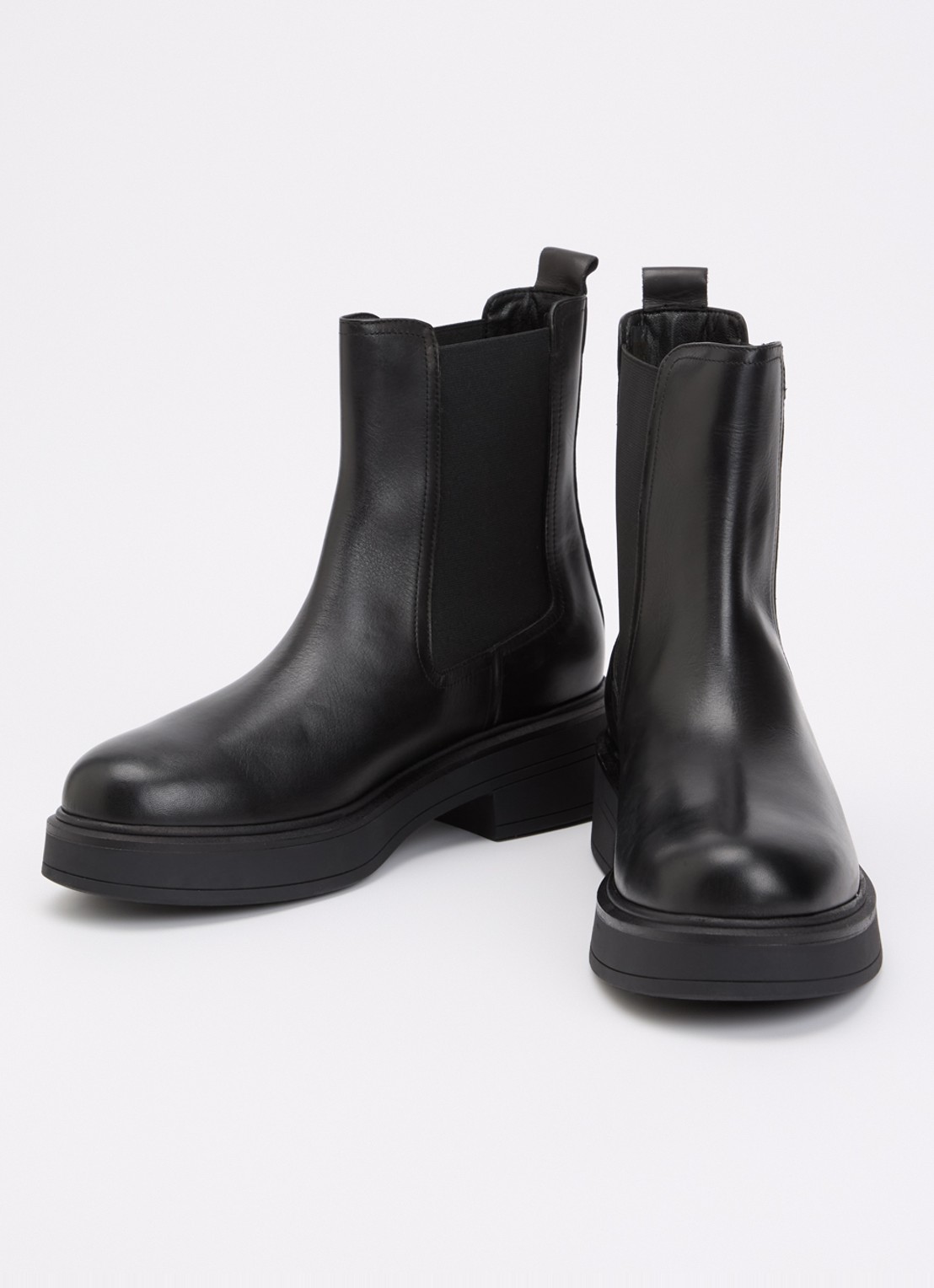 Dune London Palomie chelsea boot van leer - detail 2 zwart