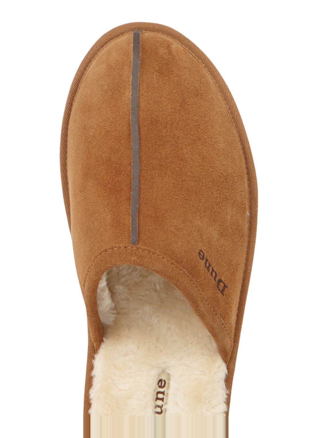 Dune London Pantoffel Flintoff - detail 3 lichtbruin