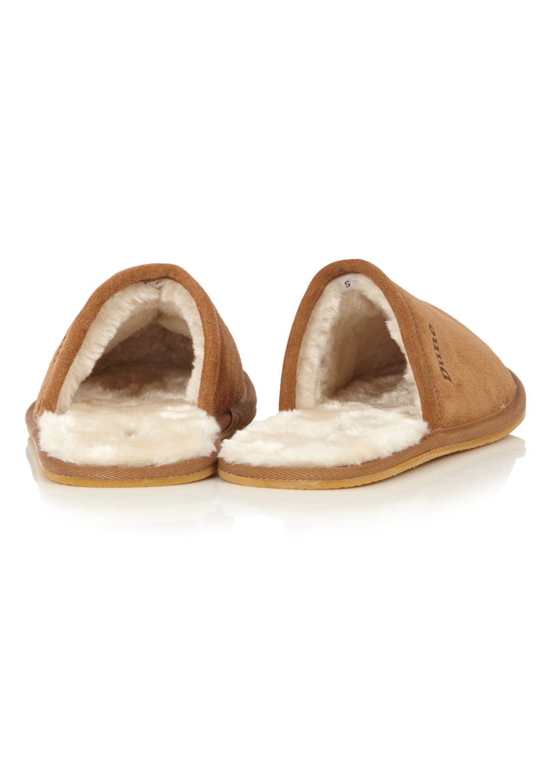 Dune London Pantoffel Flintoff - detail 5 lichtbruin