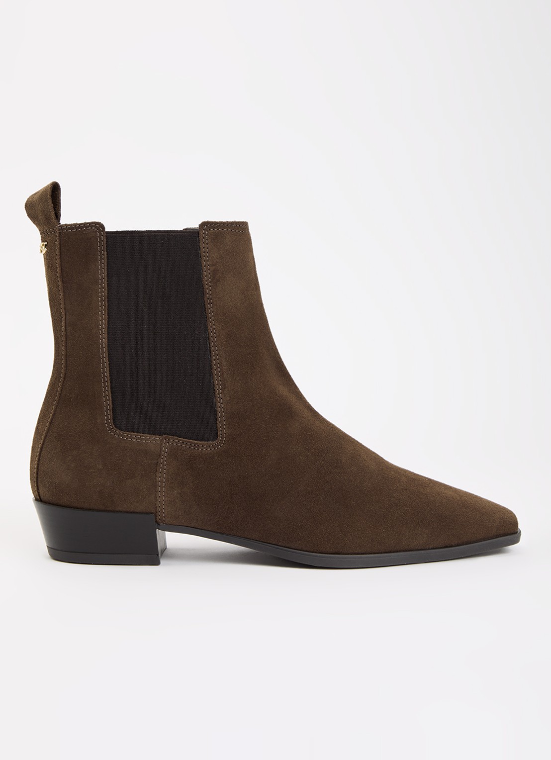 Dune London Parkas chelsea boot - voorkant hazelnootbruin