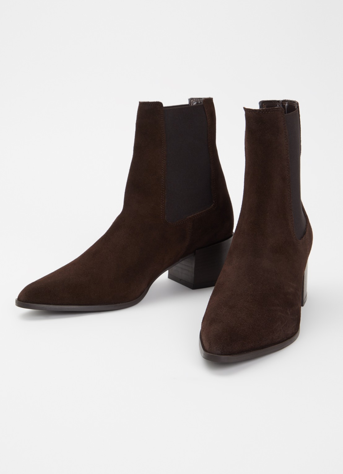 Dune London Pimo chelsea boot van leer - detail kastanjebruin