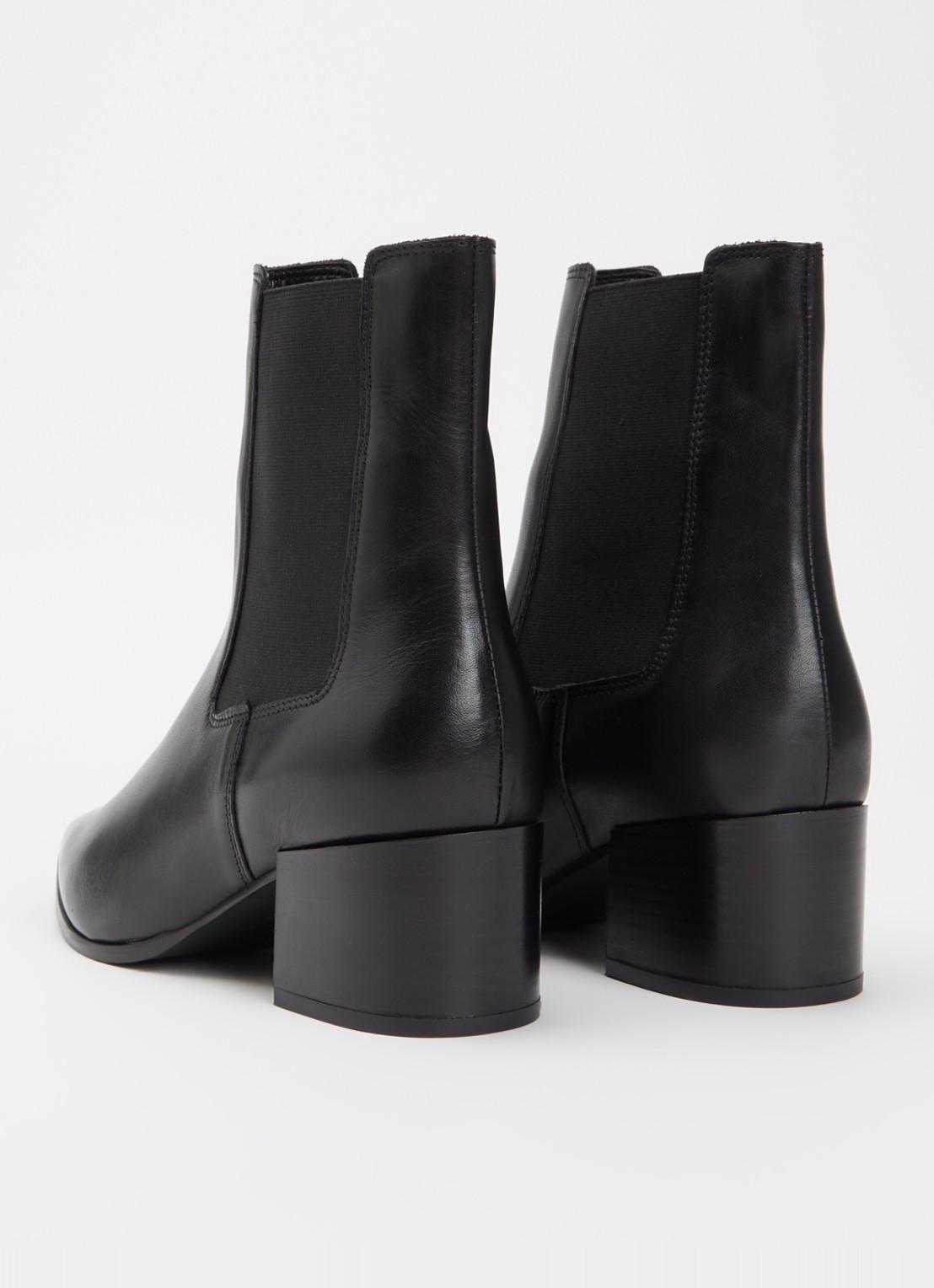 Dune London Pimo chelsea boot van leer - achterkant 4 zwart