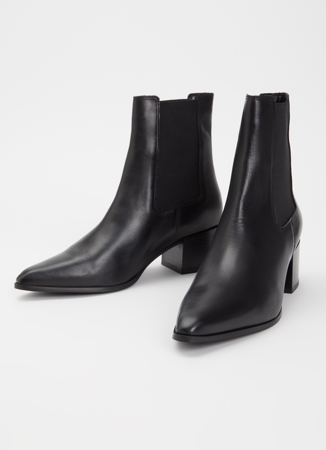 Dune London Pimo chelsea boot van leer - detail zwart