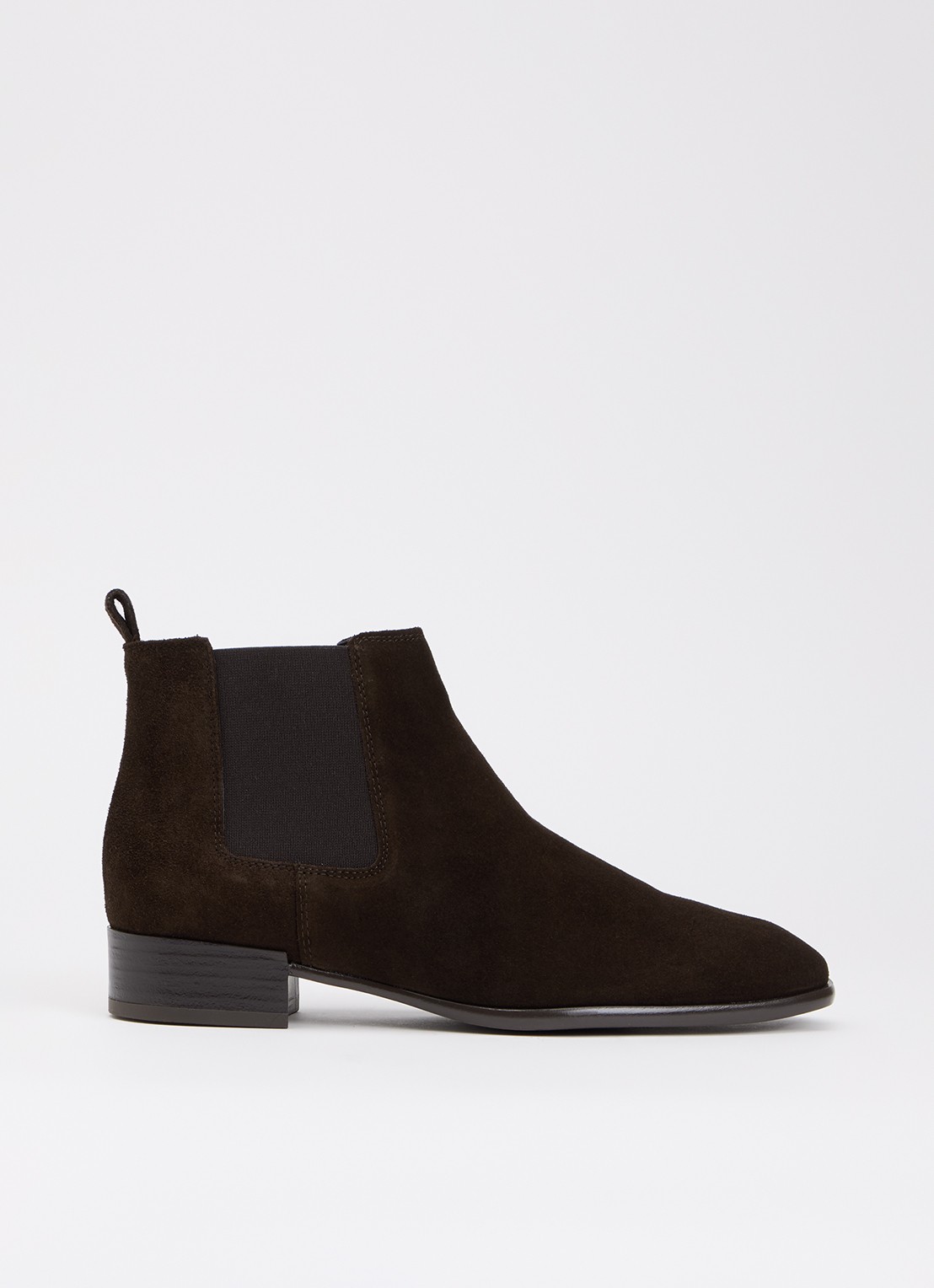 Dune London Pinni chelsea boots van leer - voorkant bruin