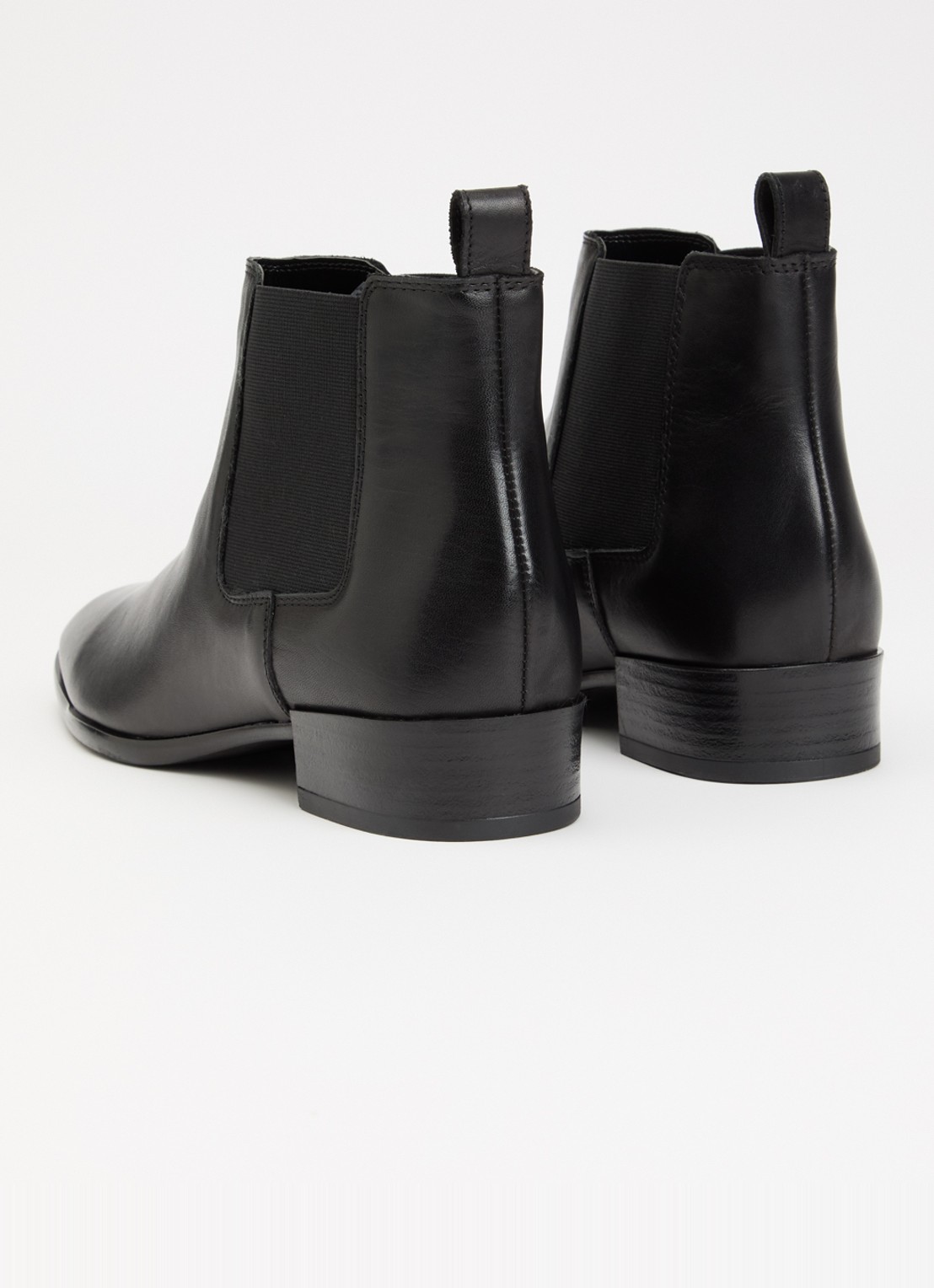 Dune London Pinni chelsea boots van leer - achterkant 3 zwart