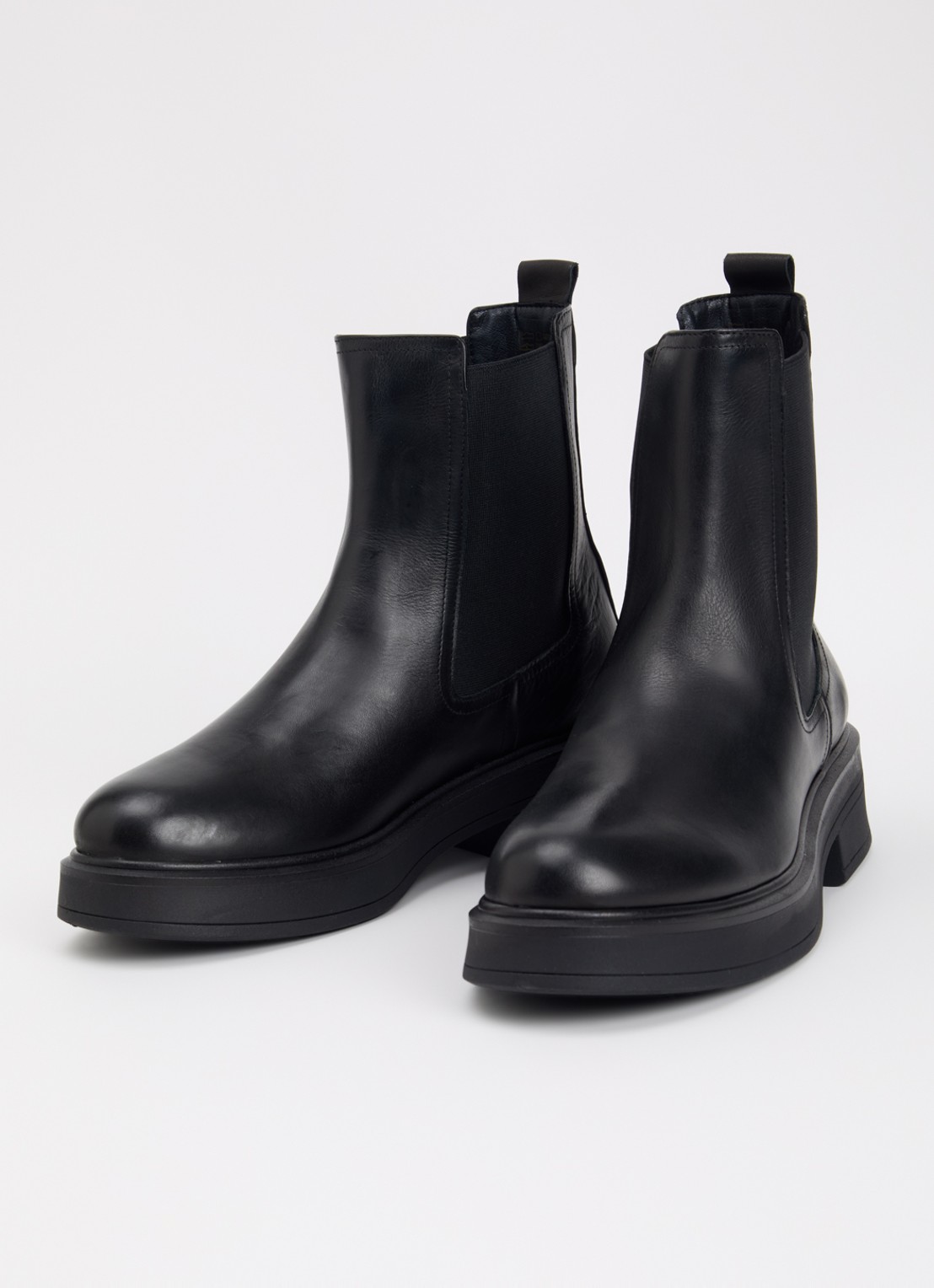 Dune London Pixx chelsea boot van leer - detail 3 zwart