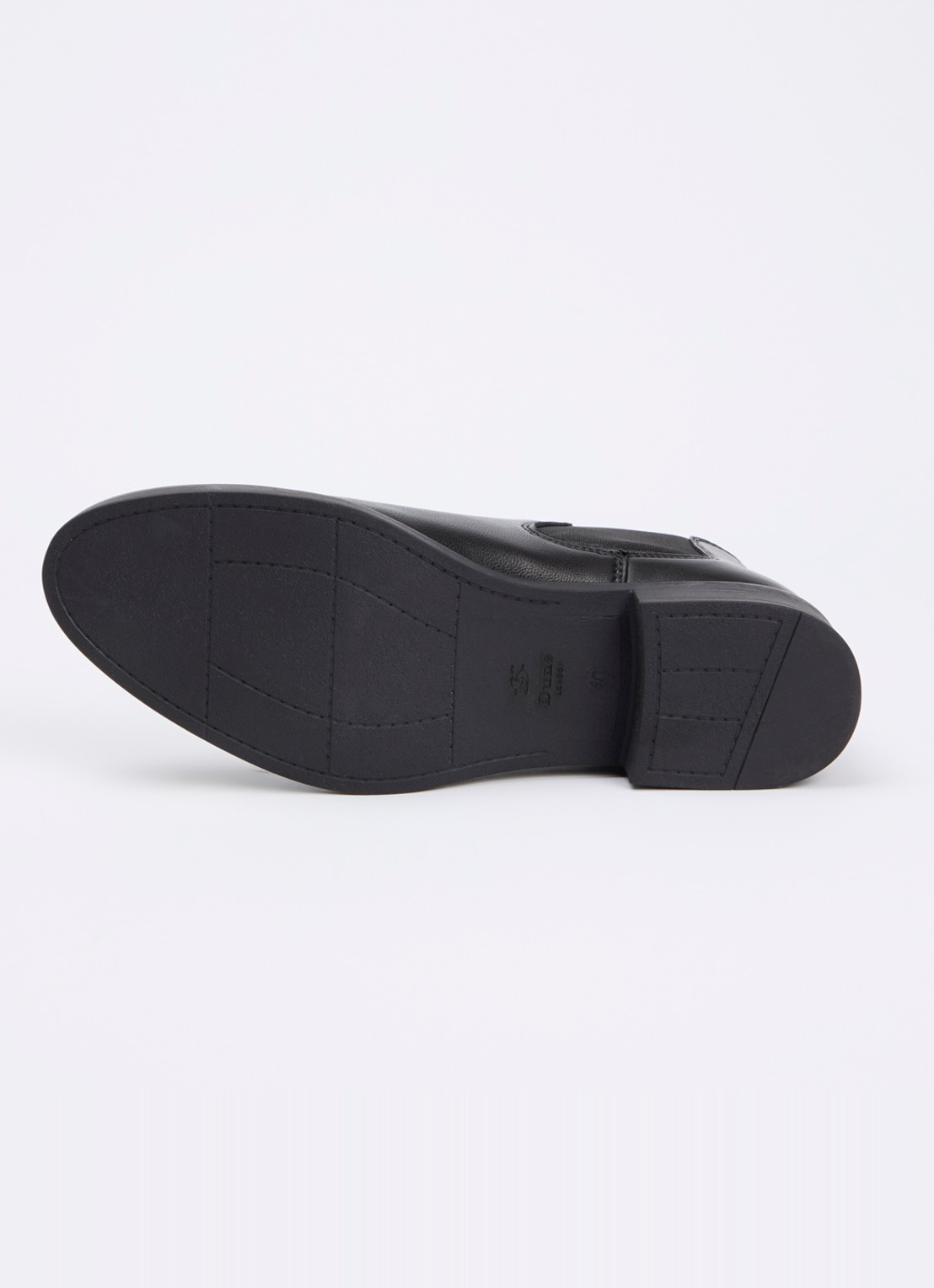 Dune London Polished chelsea boot van leer - detail 2 zwart