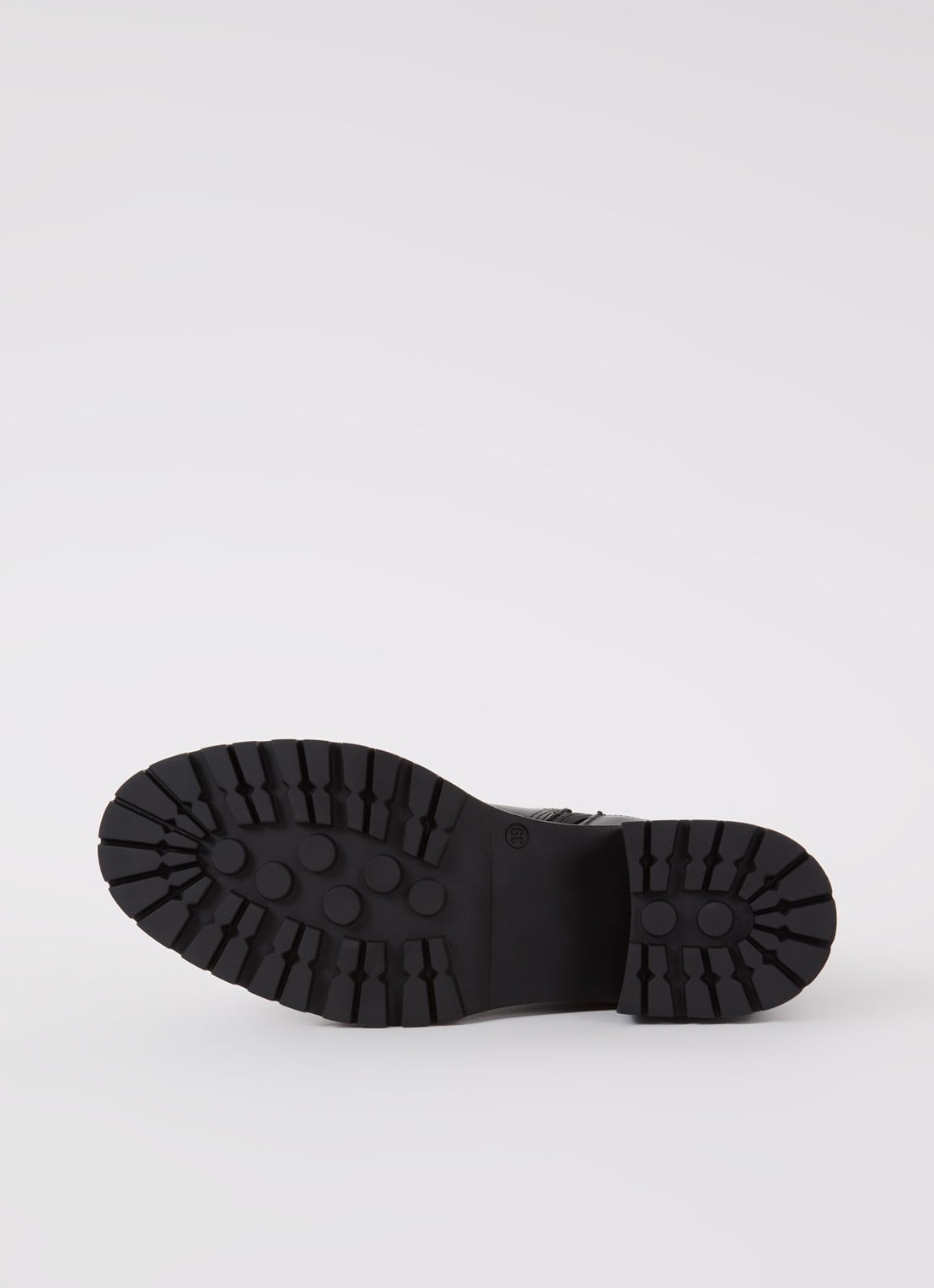Dune London Positivity chelsea boot van leer - detail 4 zwart