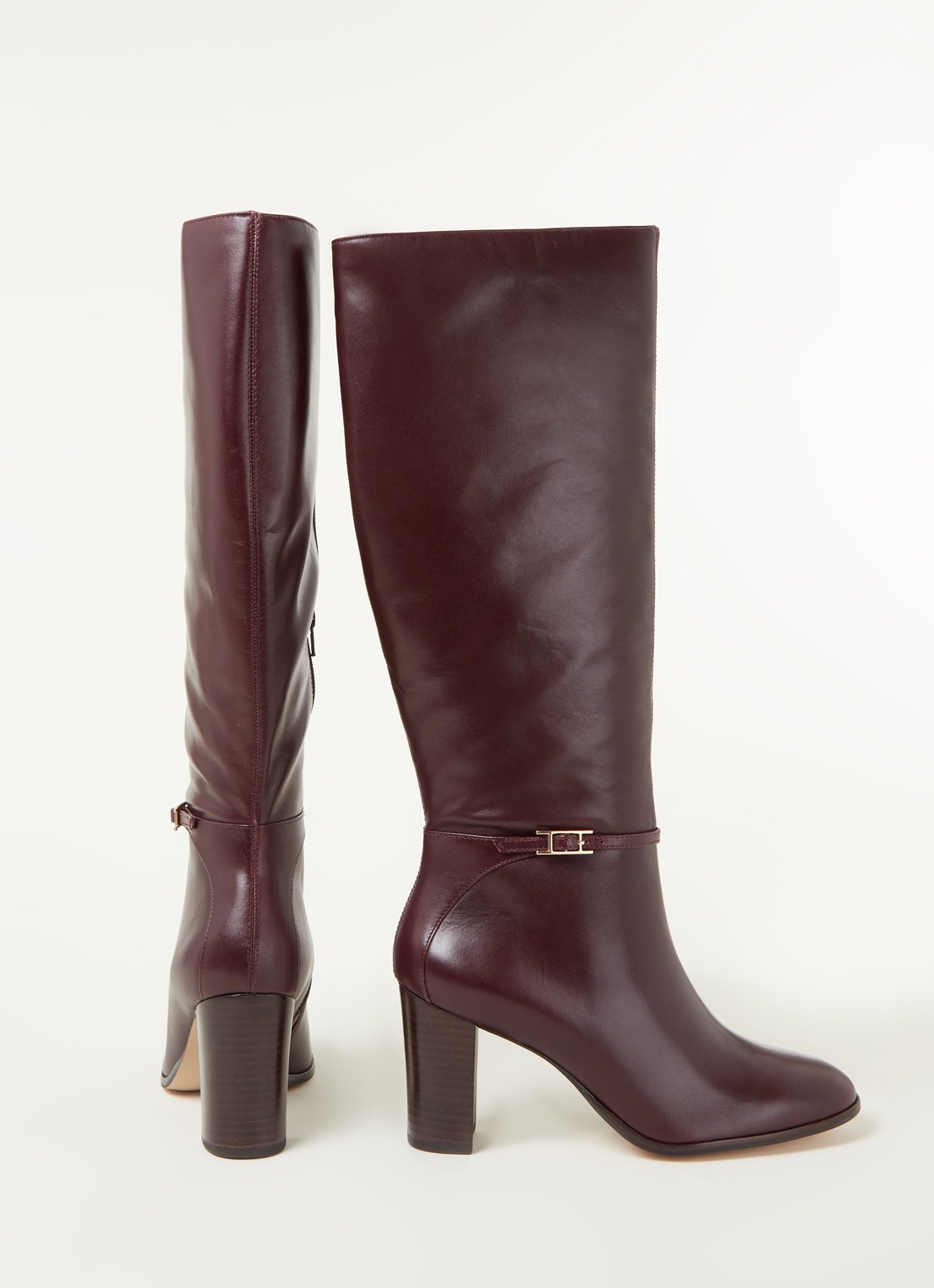 Dune London Sabah laars van leer - detail 2 brons