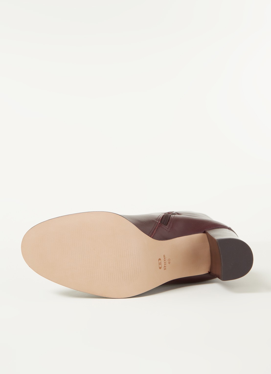 Dune London Sabah laars van leer - detail 3 brons