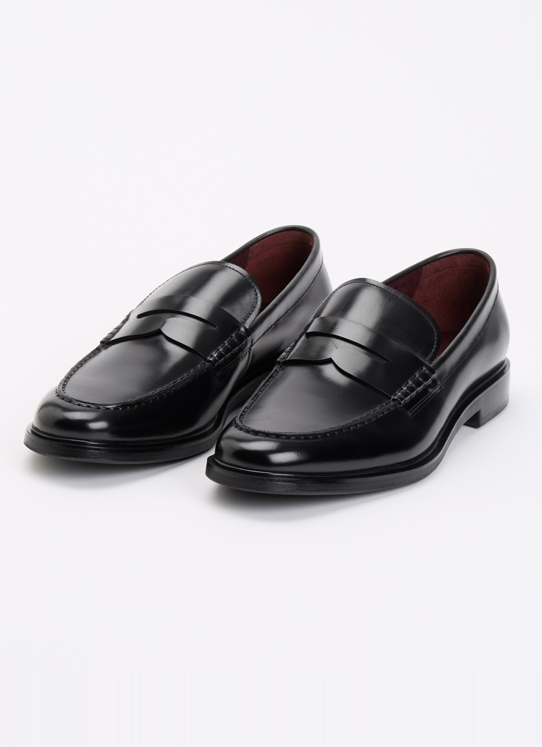 Dune London Sacha loafer van leer - detail 3 zwart