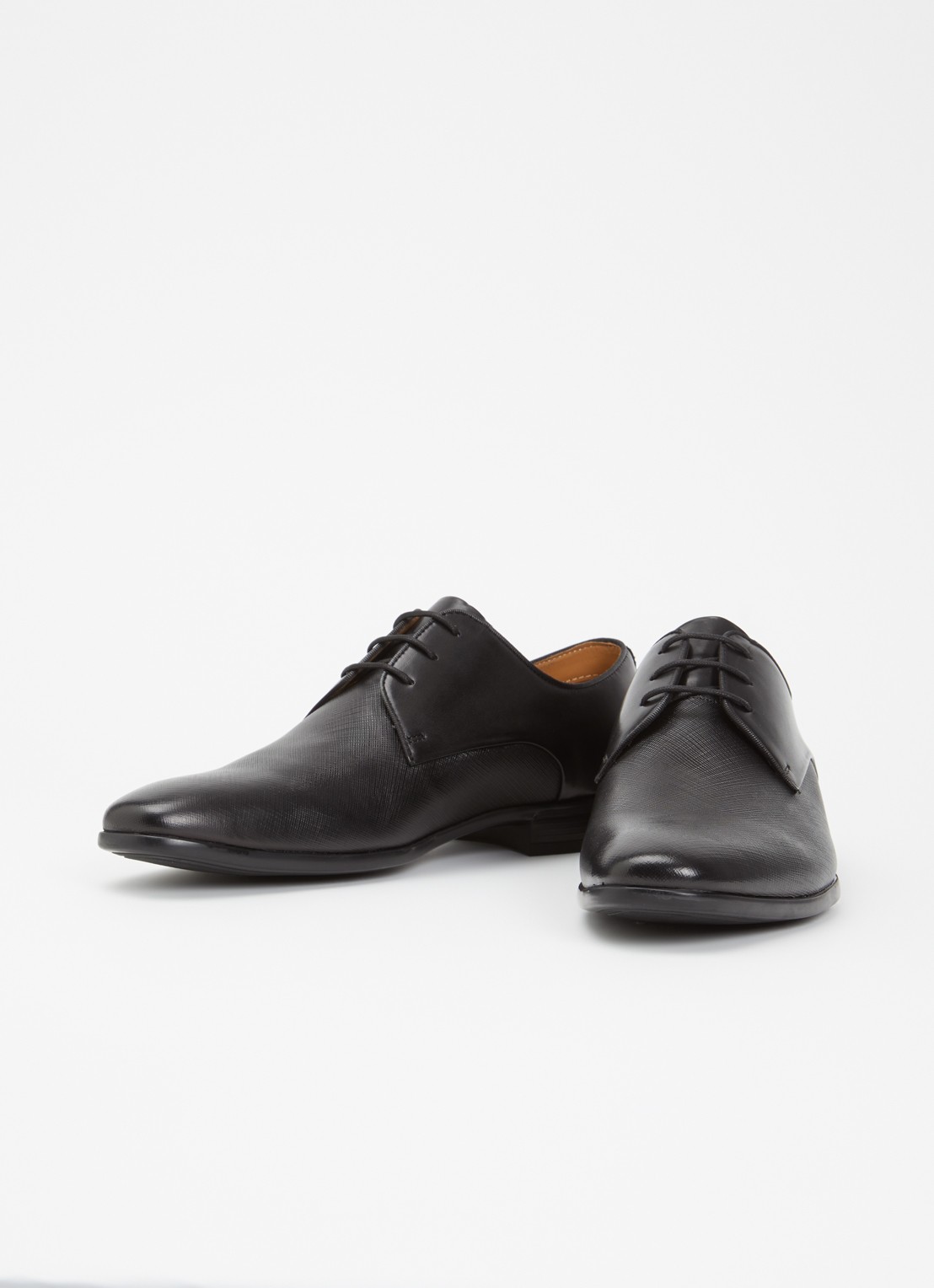 Dune London Saffi veterschoen van leer - detail 2 zwart