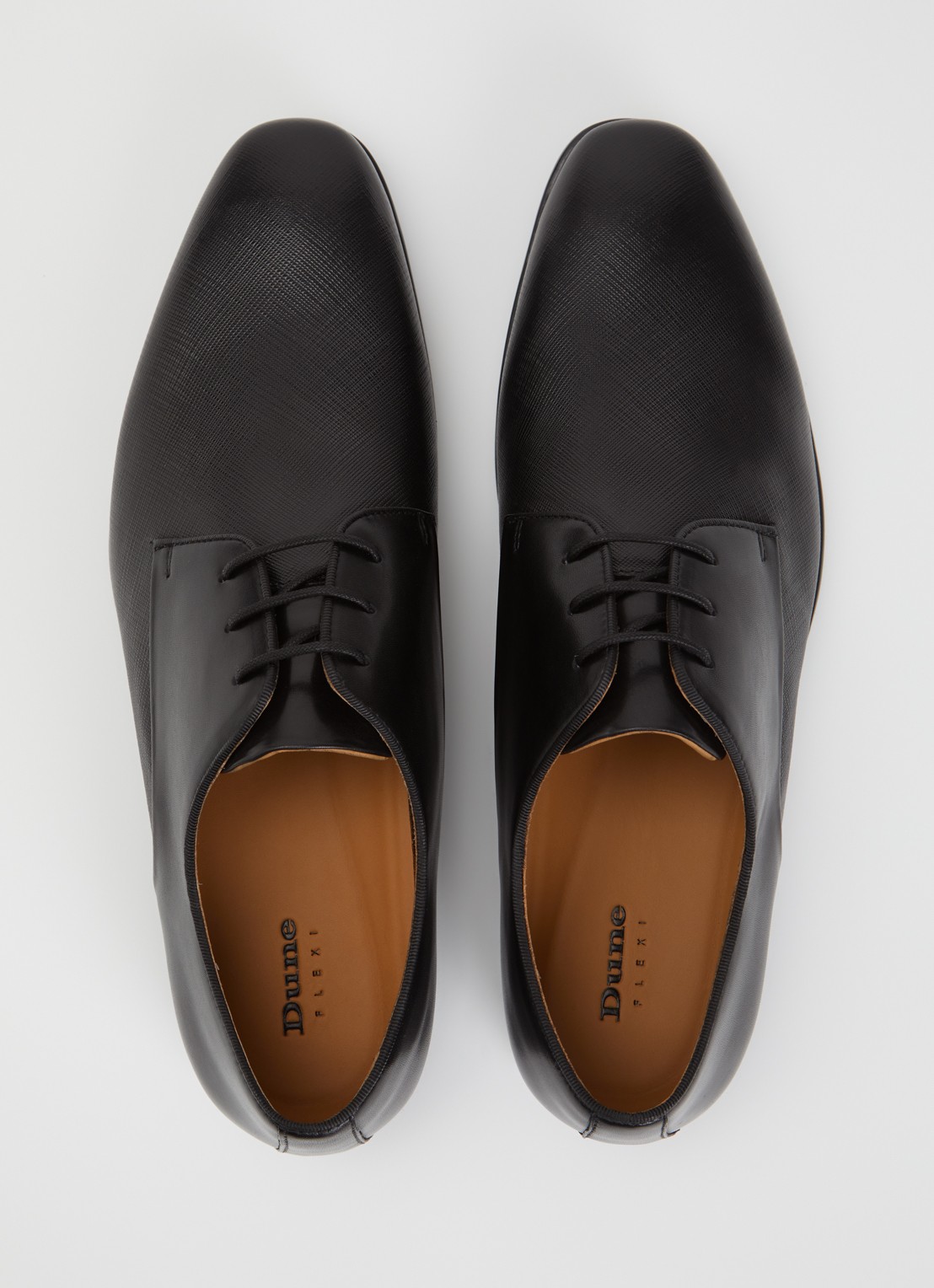 Dune London Saffi veterschoen van leer - detail 3 zwart