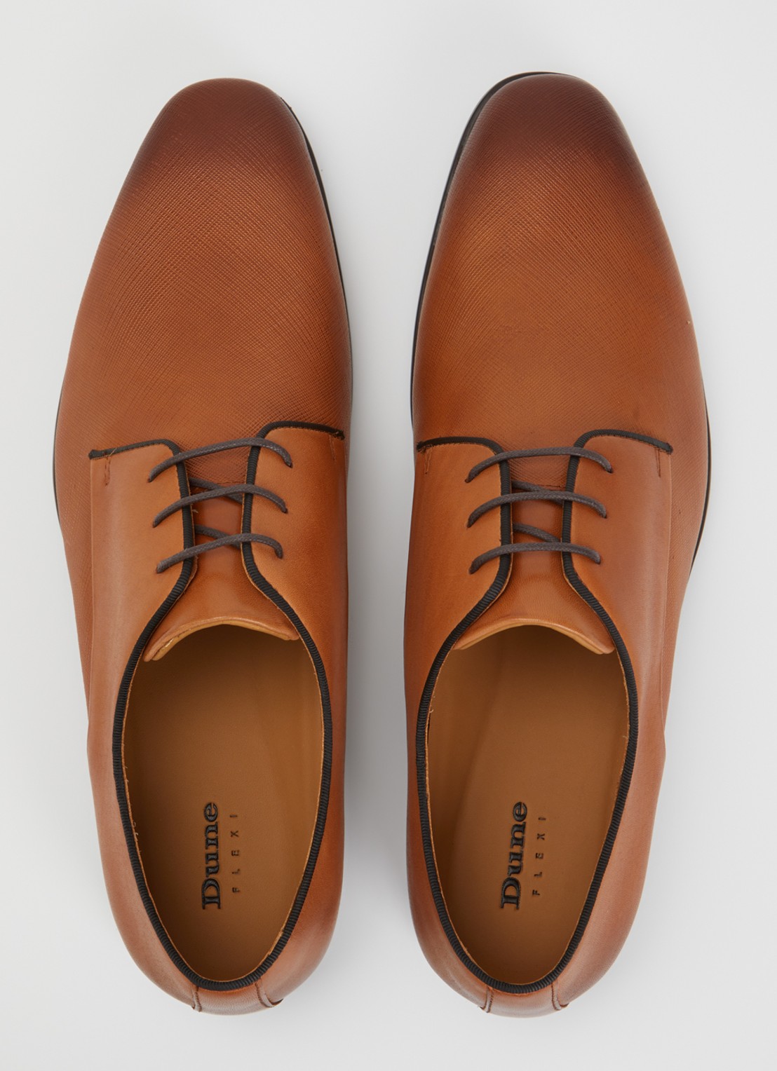Dune London Saffi veterschoen van leer - detail 4 bruin