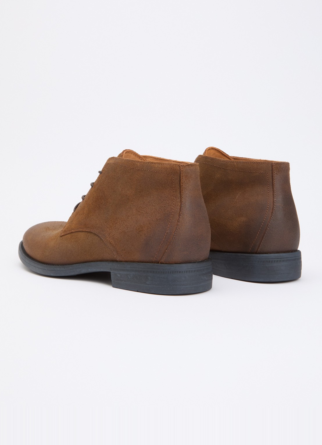 Dune London Sainty veterschoen van leer - achterkant 4 bruin
