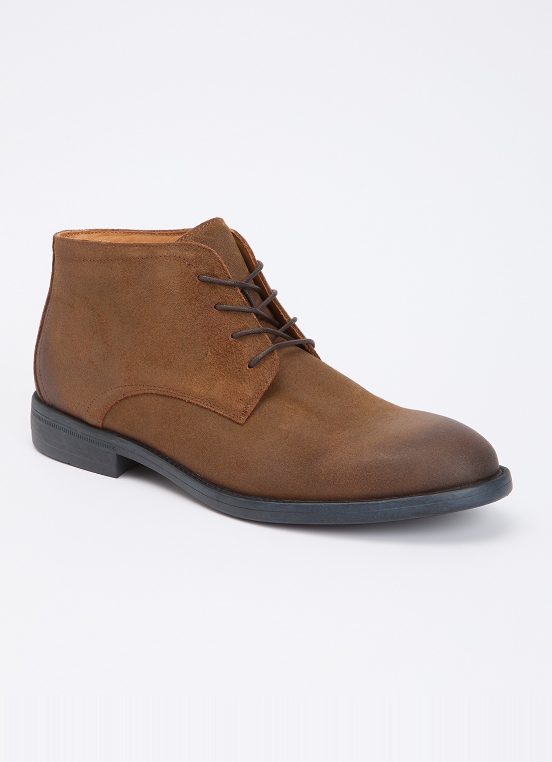Dune London Sainty veterschoen van leer - voorkant bruin