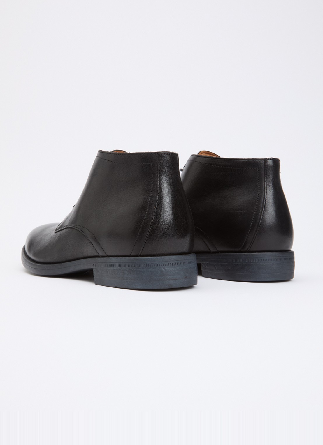 Dune London Sainty veterschoen van leer - achterkant 4 zwart