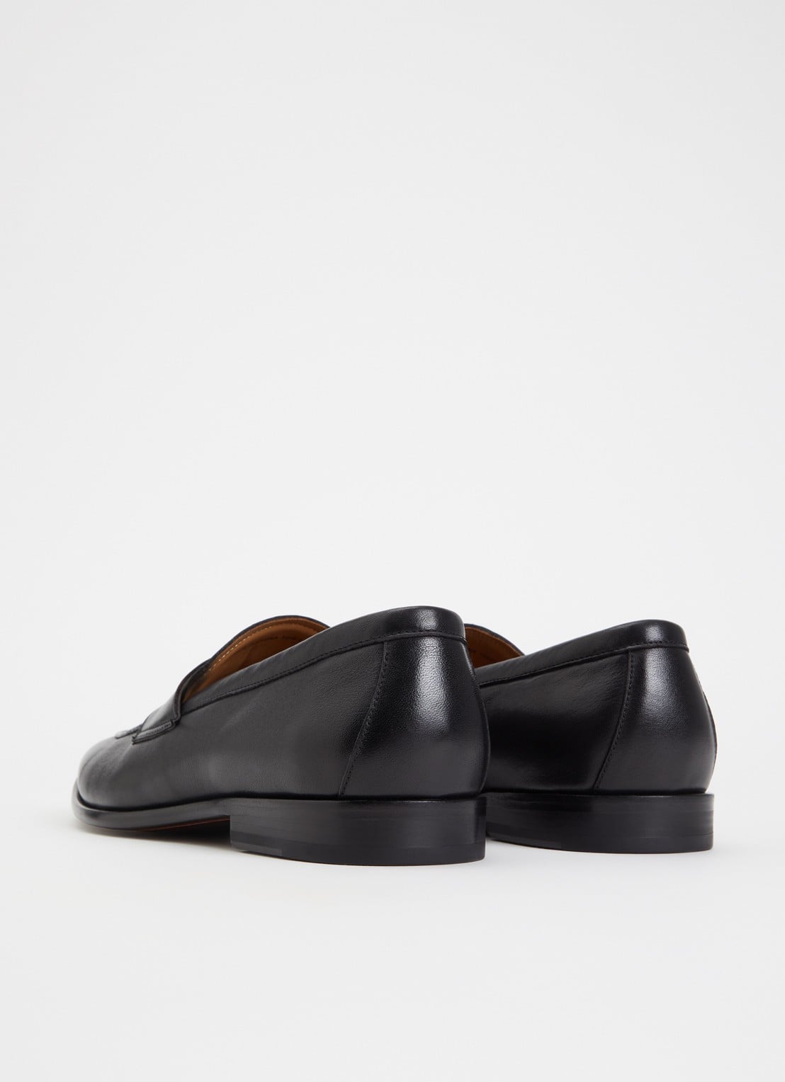 Dune London Salford loafer van leer - achterkant zwart
