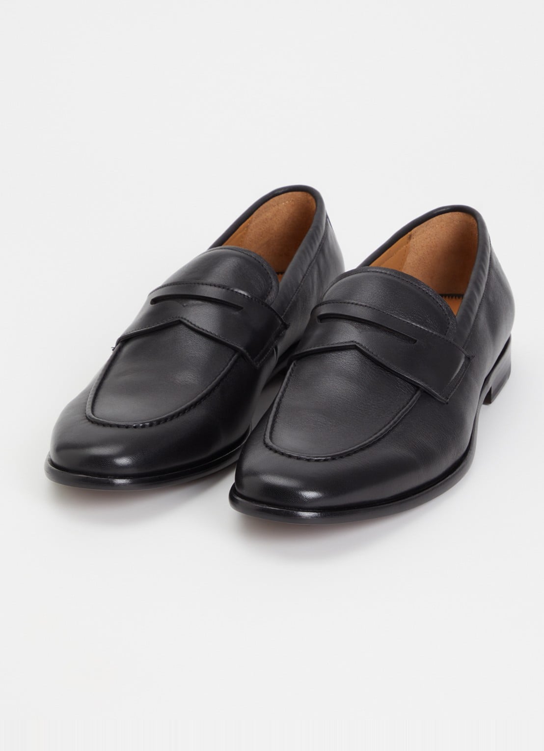 Dune London Salford loafer van leer - detail 2 zwart