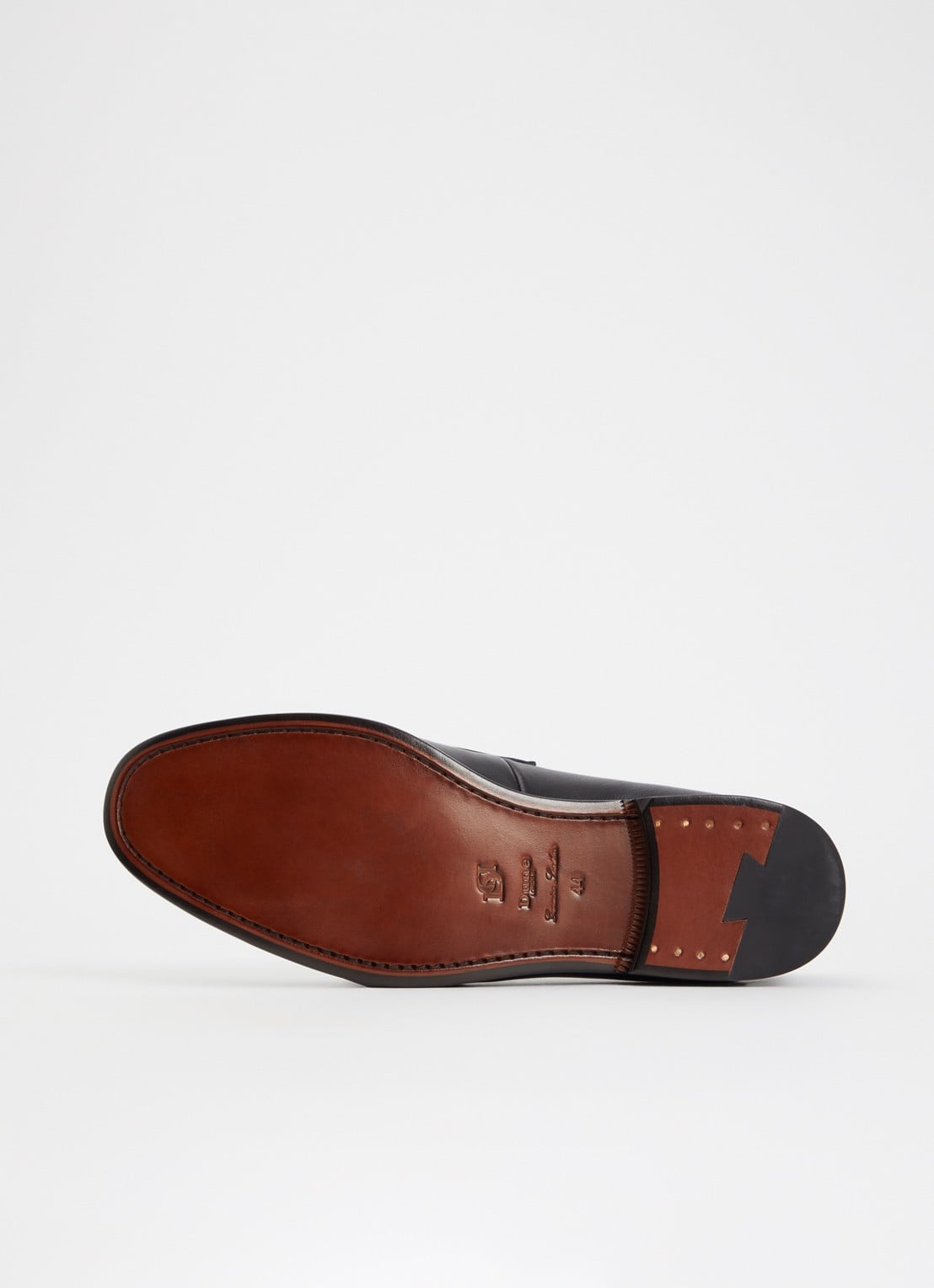 Dune London Salford loafer van leer - detail 4 zwart
