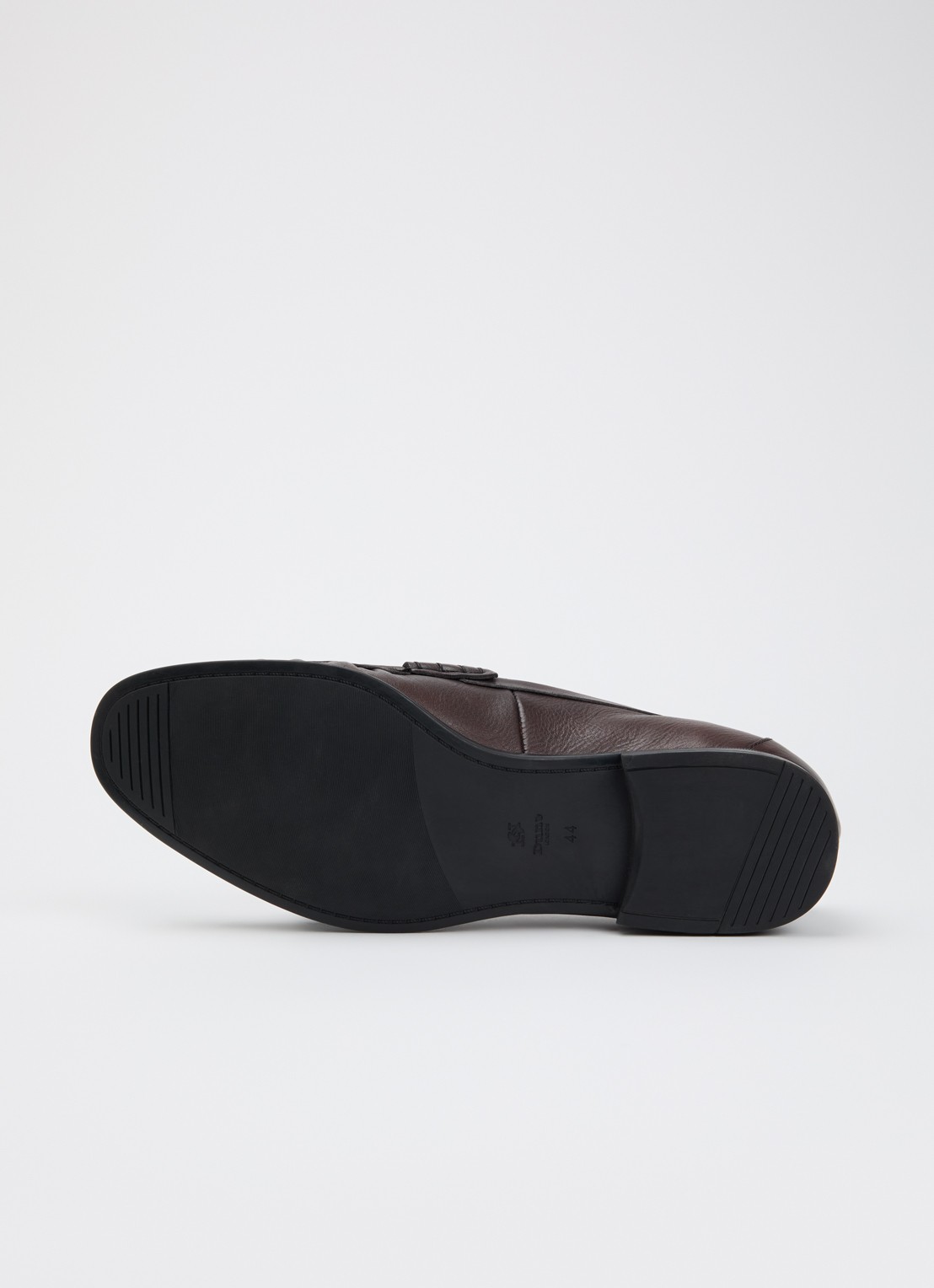 Dune London Sammi loafer van leer  - detail 5 donkerbruin