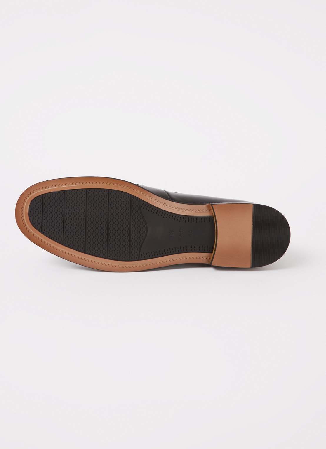 Dune London Samson loafer van leer - detail 5 zwart