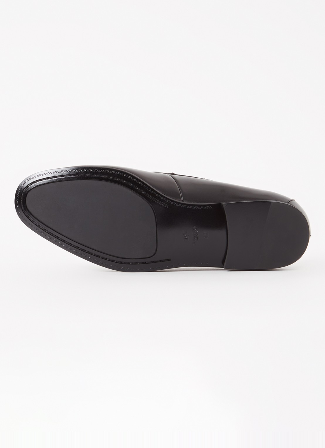 Dune London Scilly loafer van leer met horsebit - detail 3 zwart