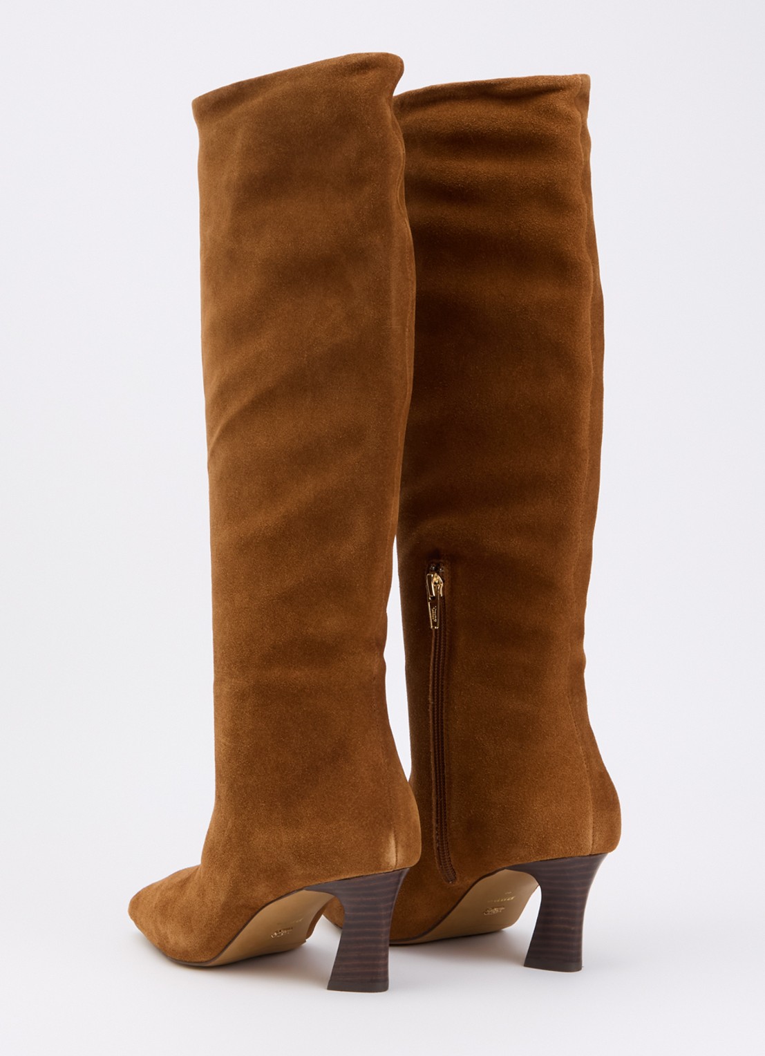 Dune London Selinni laars van leer - achterkant 2 cognac
