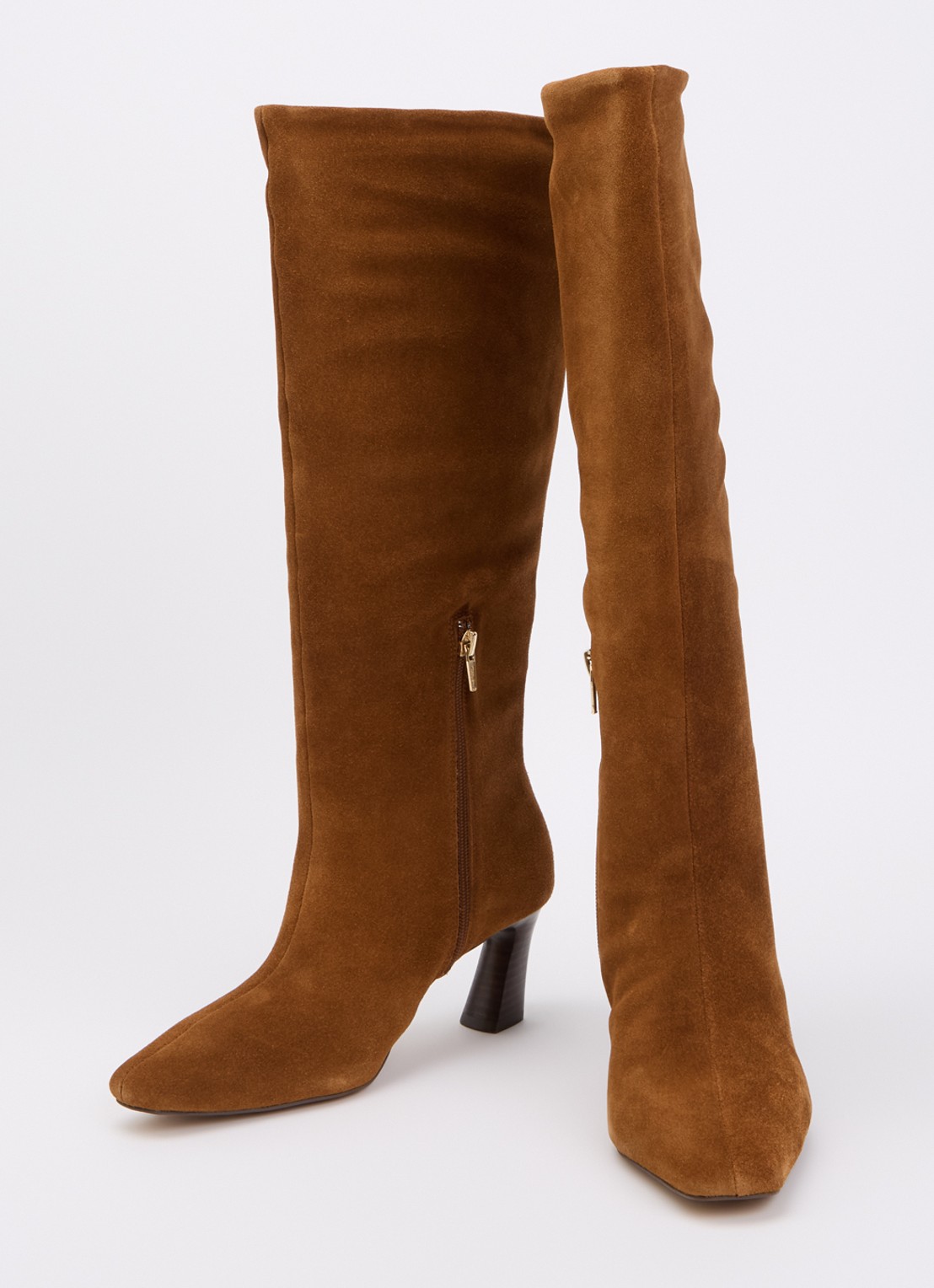 Dune London Selinni laars van leer - detail 3 cognac