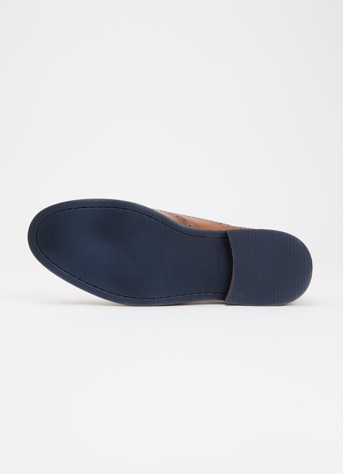 Dune London Senser brogue van leer  - detail 3 bruin