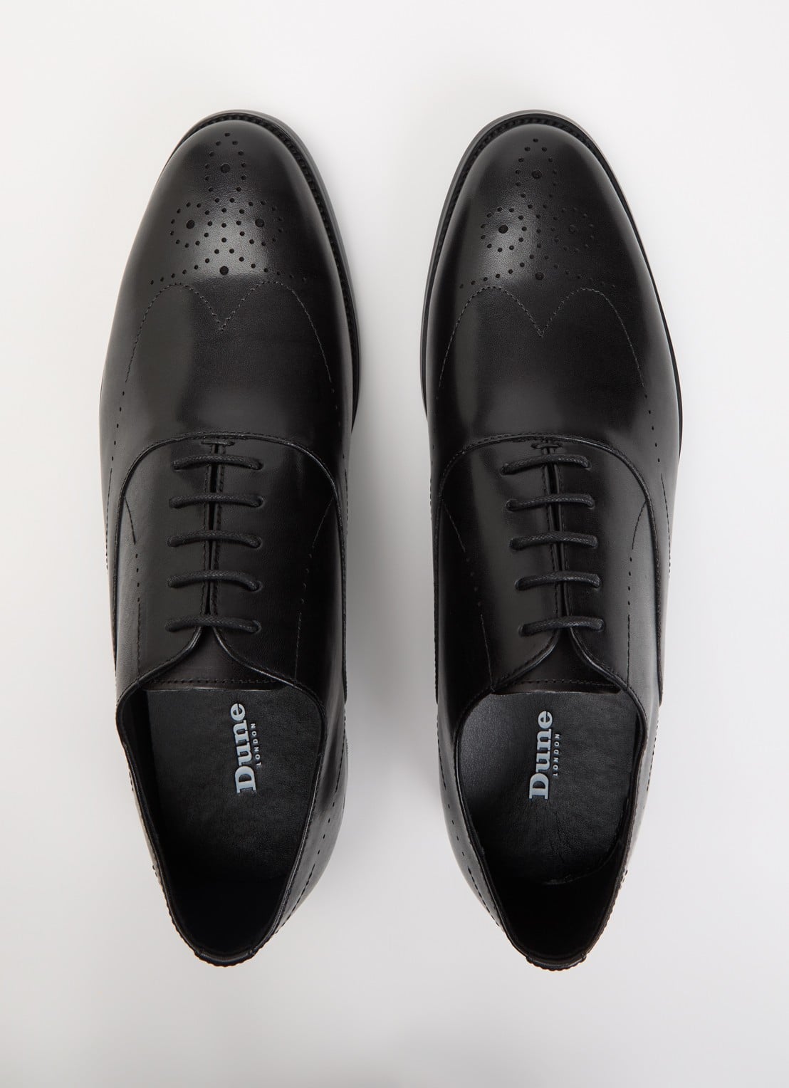 Dune London Shaay veterschoen van leer - detail 3 zwart
