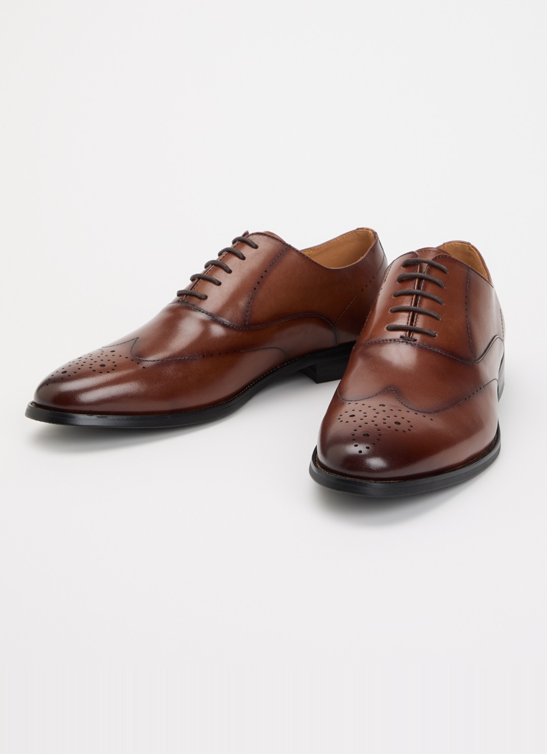 Dune London Shaay veterschoen van leer - detail 3 bruin