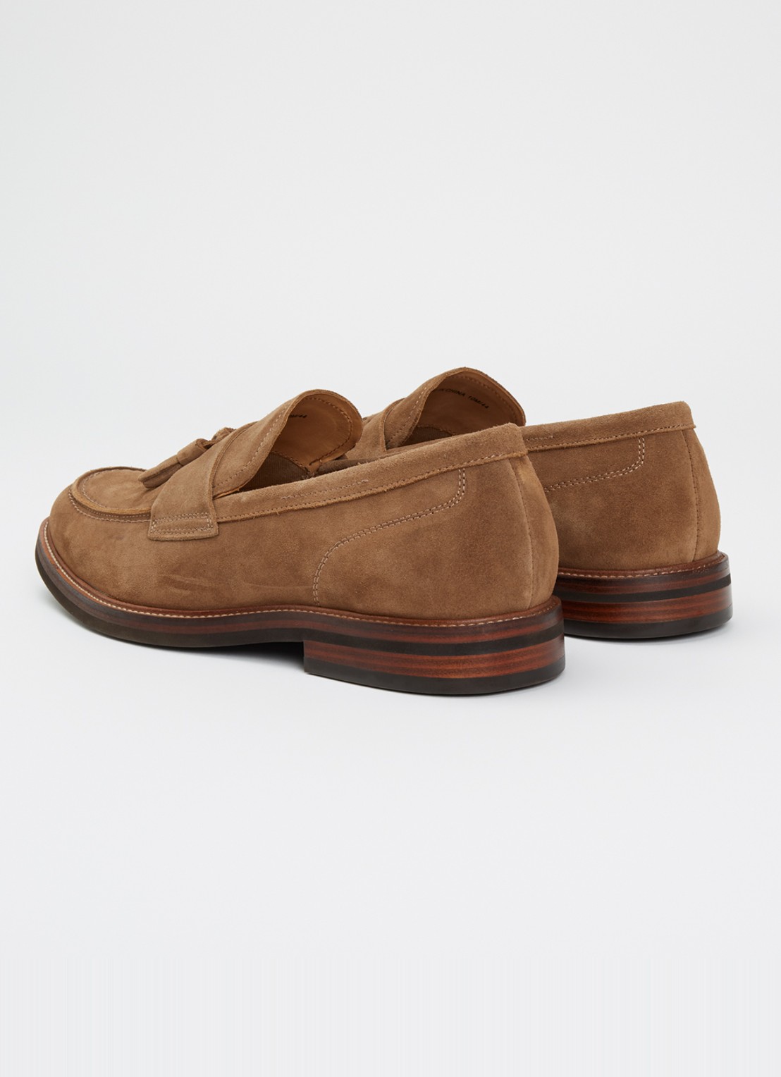 Dune London Shaw loafer  - achterkant 2 lichtbruin