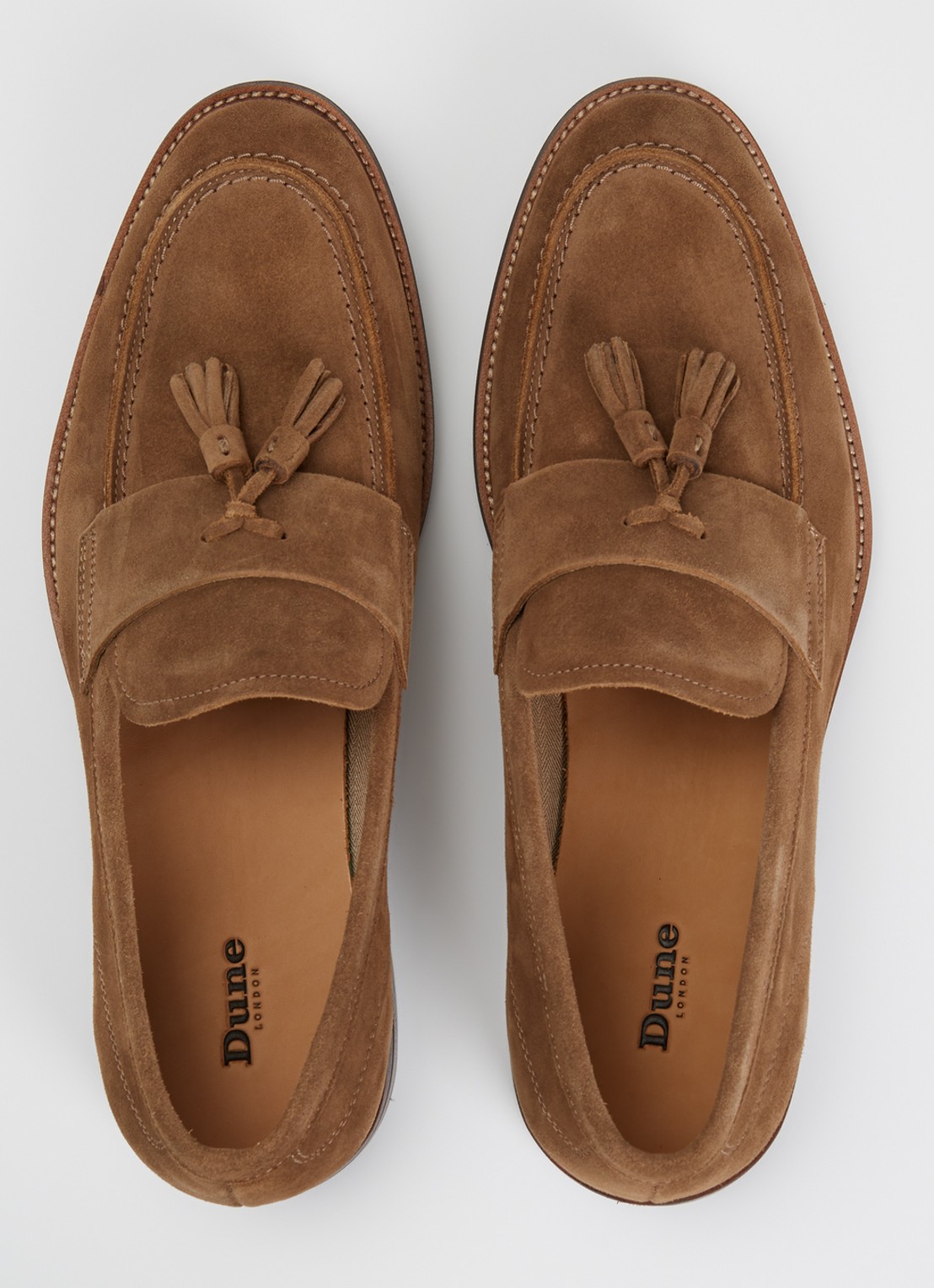Dune London Shaw loafer  - detail 4 lichtbruin