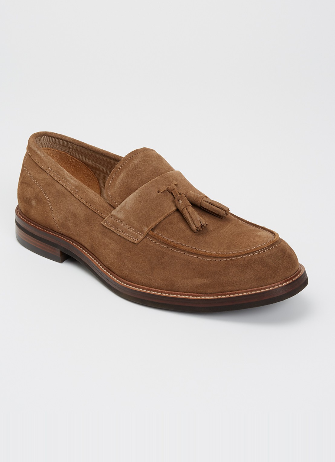 Dune London Shaw loafer  - voorkant lichtbruin