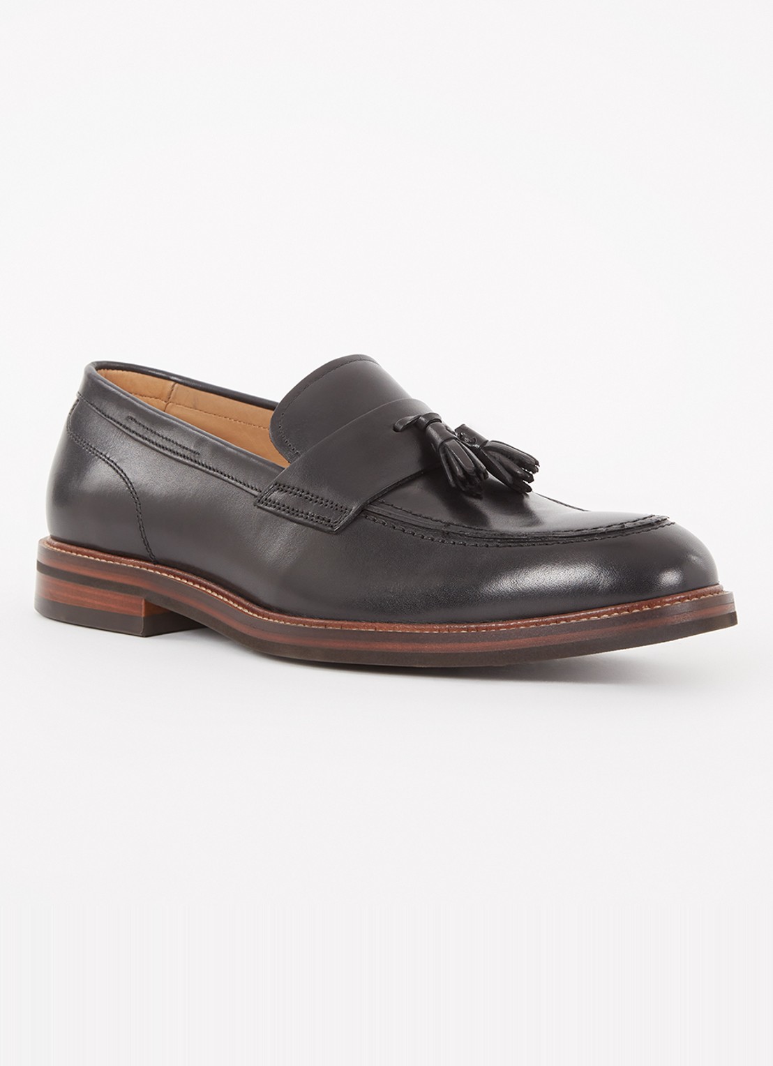 Dune London Shaw loafer  - voorkant zwart
