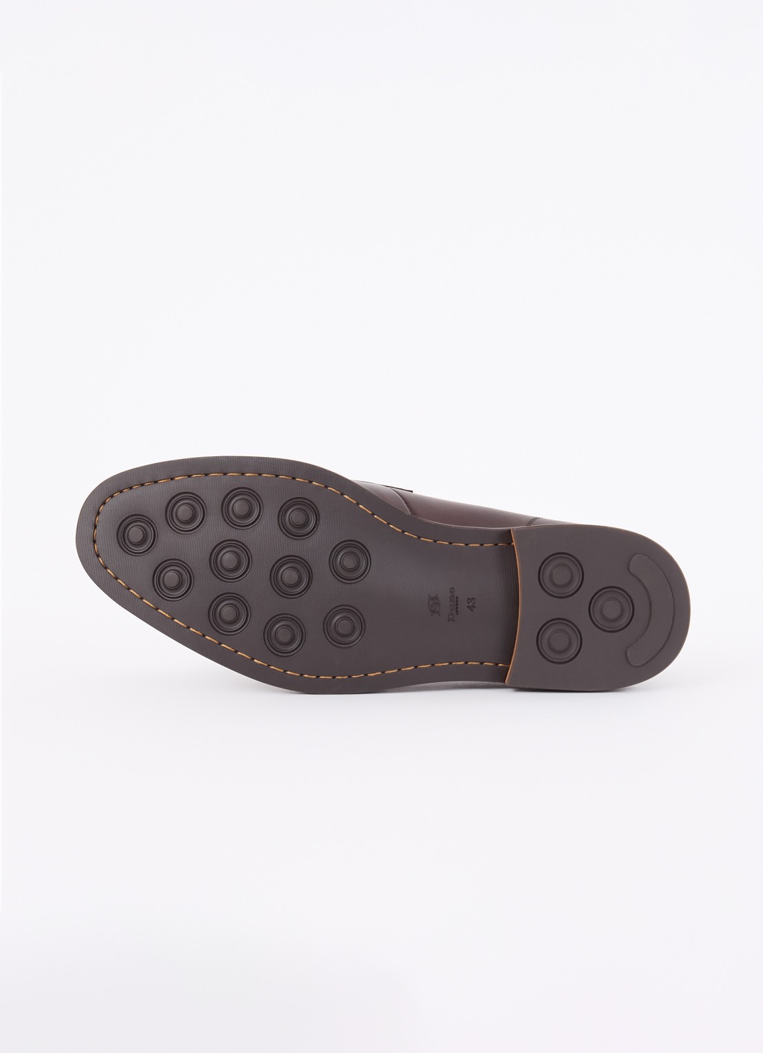 Dune London Shaw loafer  - detail 4 donkerbruin