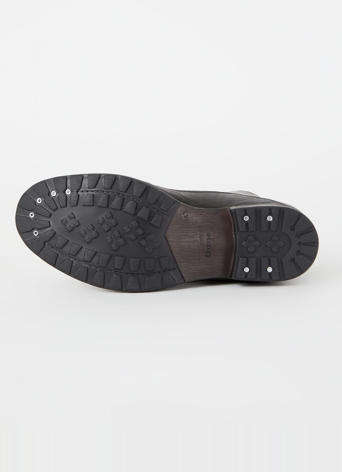Dune London Simon veterboot van leer - detail 4 zwart
