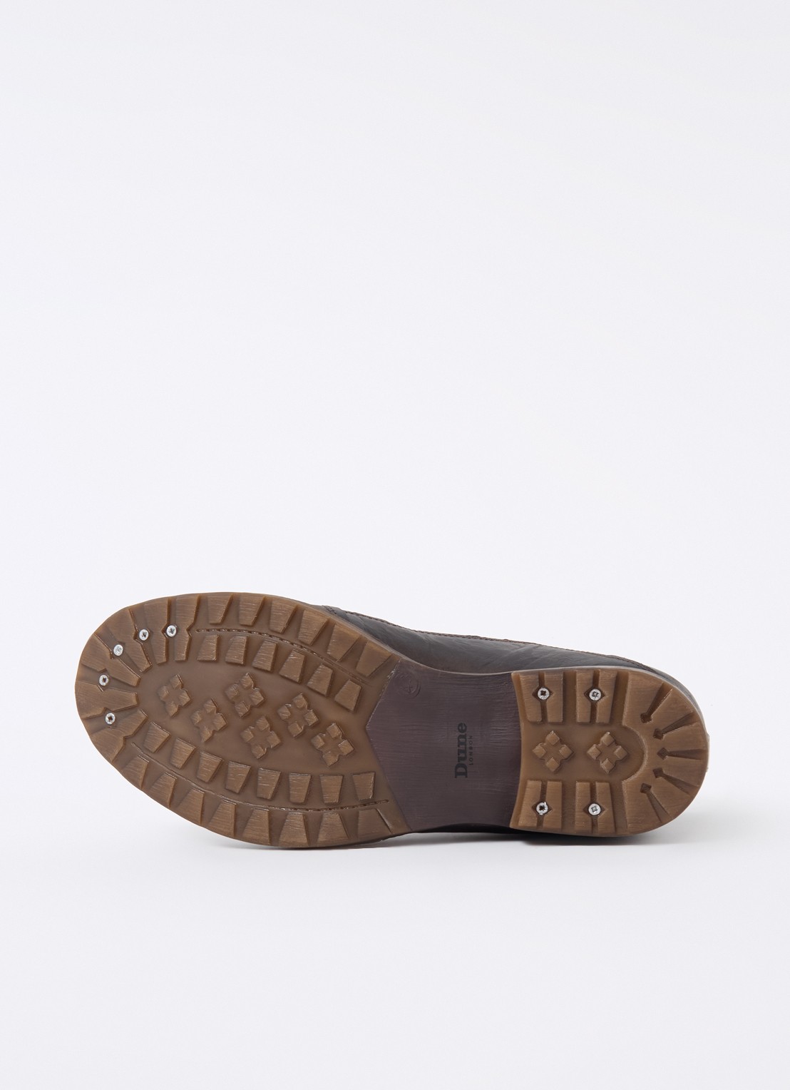 Dune London Simon veterboot van leer - detail 4 donkerbruin