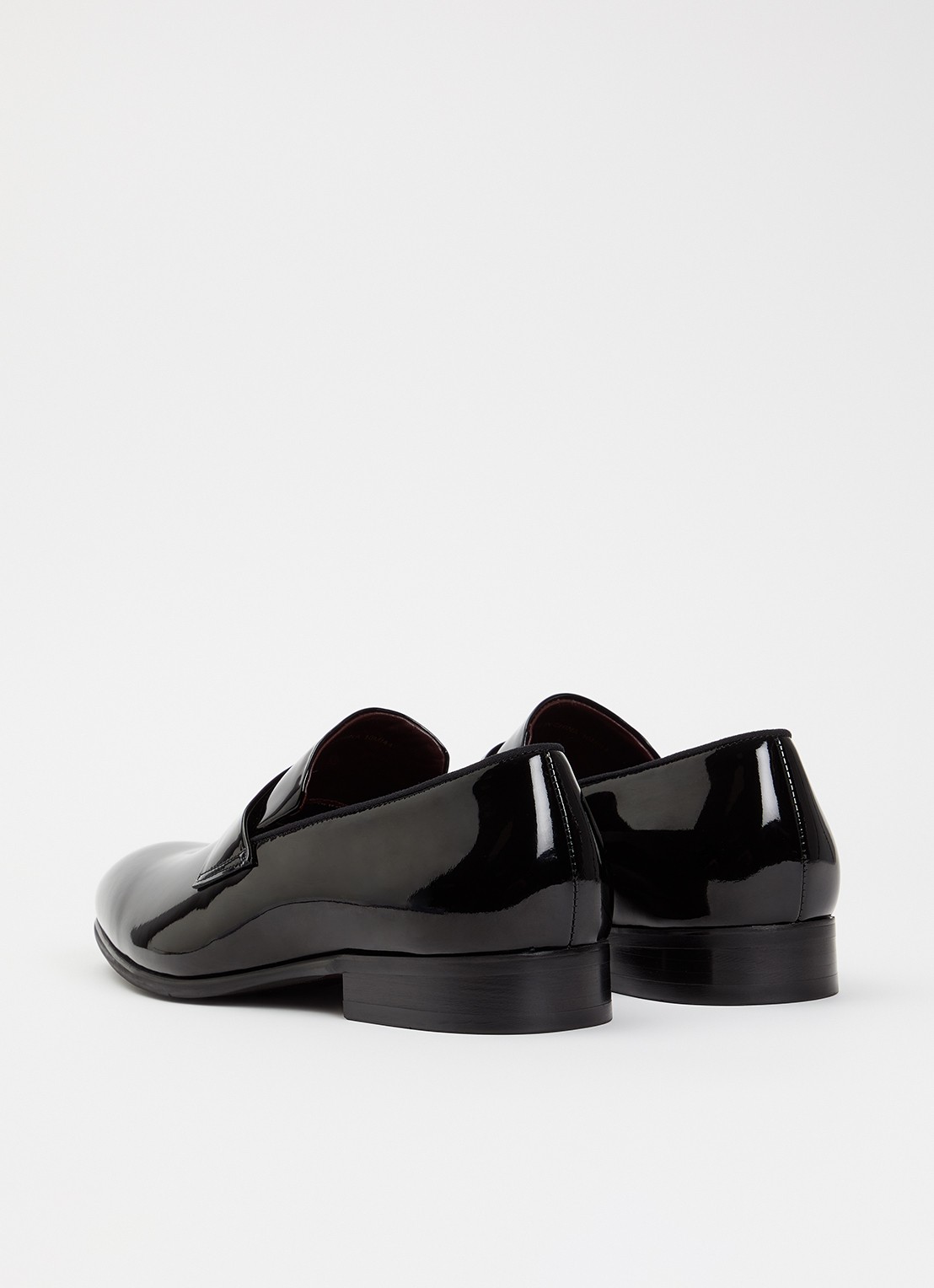Dune London Simpso loafer van lakleer - achterkant 5 zwart