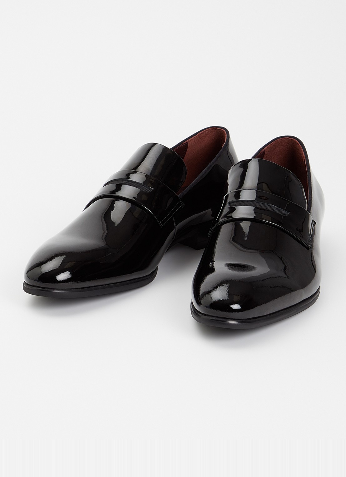 Dune London Simpso loafer van lakleer - detail 2 zwart